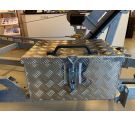 Batterilåda alu med batteri , strömbrytare ,  500x370x250mm