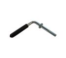 Låsspak M10x65  Stål FZN+ plast
