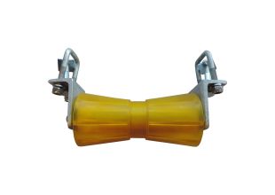 Kölrulle 194mm Polyvinyl med axel, fäste sats