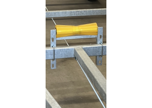 K&ouml;lrulle 300mm Polyvinyl p&aring; justerbar konsol (f&ouml;r 80x40 r&ouml;r)