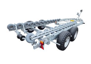 Båtvagn motorbåtar med V-skrov  7,2-9,8m & 4000kg