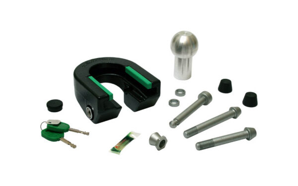 Stöldskydd Combilock Grön + monteringsbult/mutter M10 (Godk)