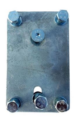 Adapterplatta med skruv Goliath
