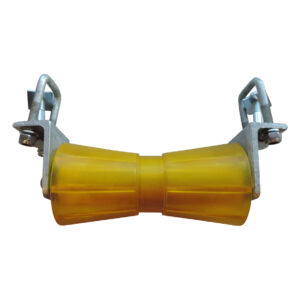 Kölrulle 194mm Polyvinyl med axel, fäste sats