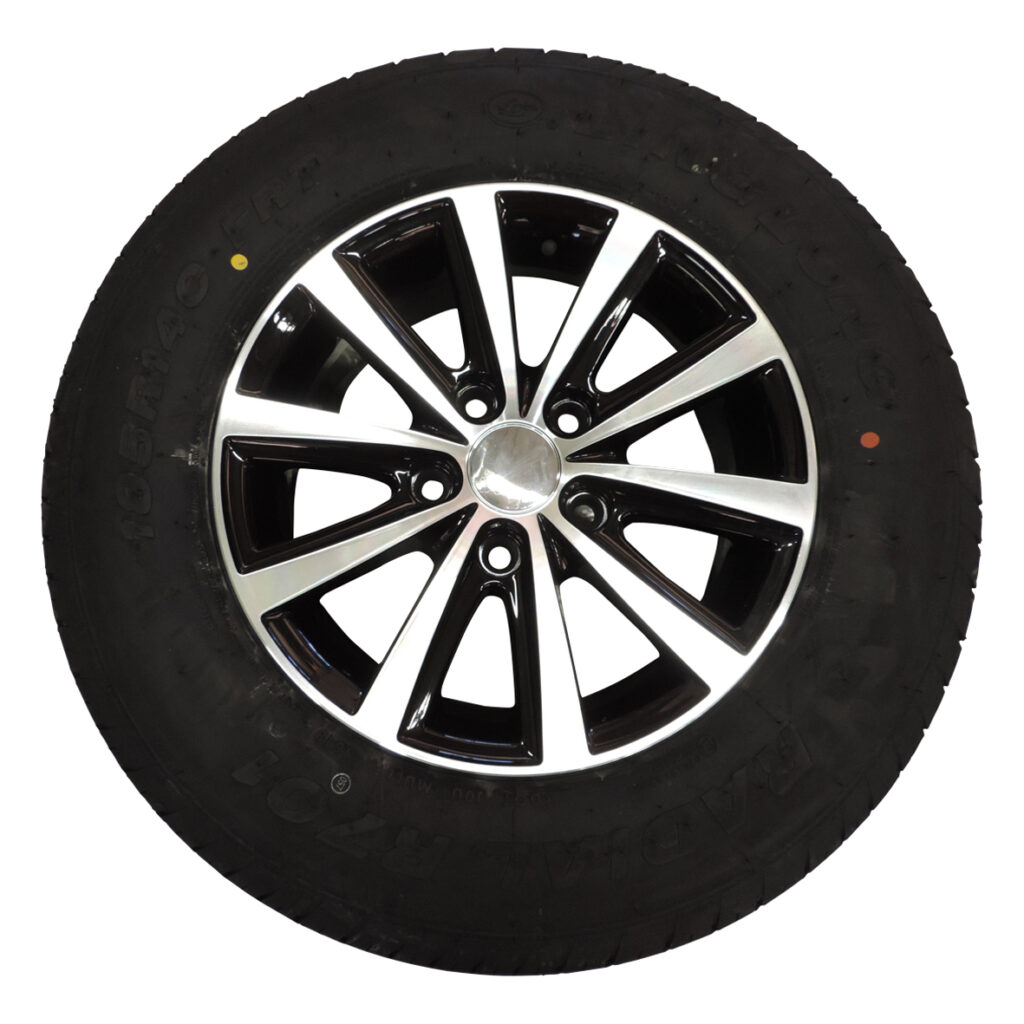 S-hjul 185R14C8 ALU 893kg Svart-Silver
