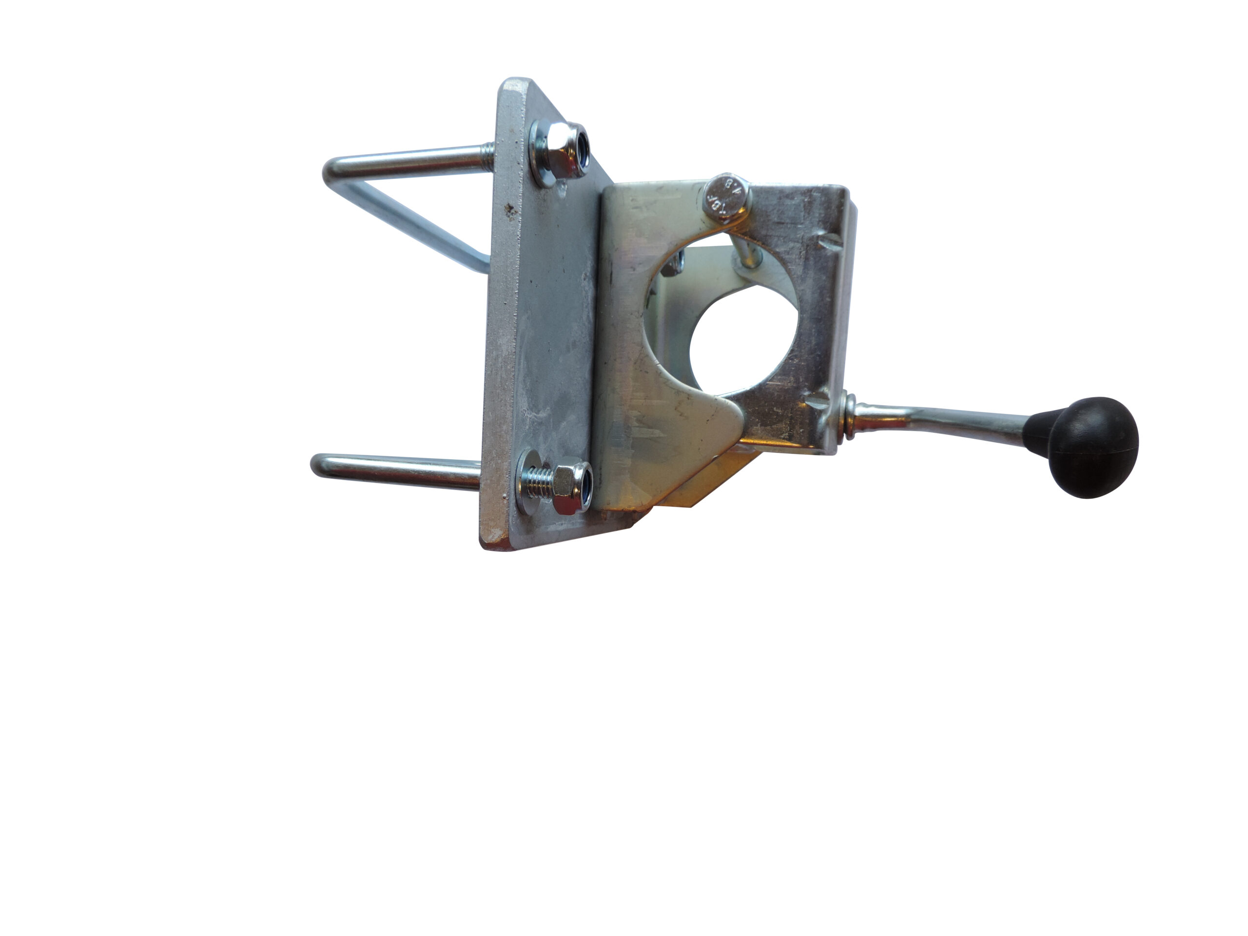 Stödhjulsfäste + klämplatta 60mm  2019-för 120x60 rör - Bild 1