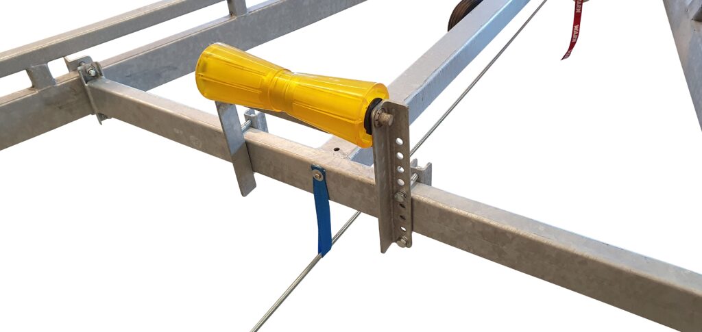 Kölrulle 300mm Polyvinyl på justerbar konsol (för 80x40 rör)
