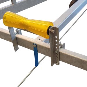 Kölrulle 300mm Polyvinyl på justerbar konsol (för 40x40 rör)