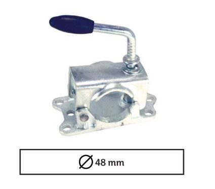 Klämplatta KNOTT stödhjul LBG48mm  Gjuten