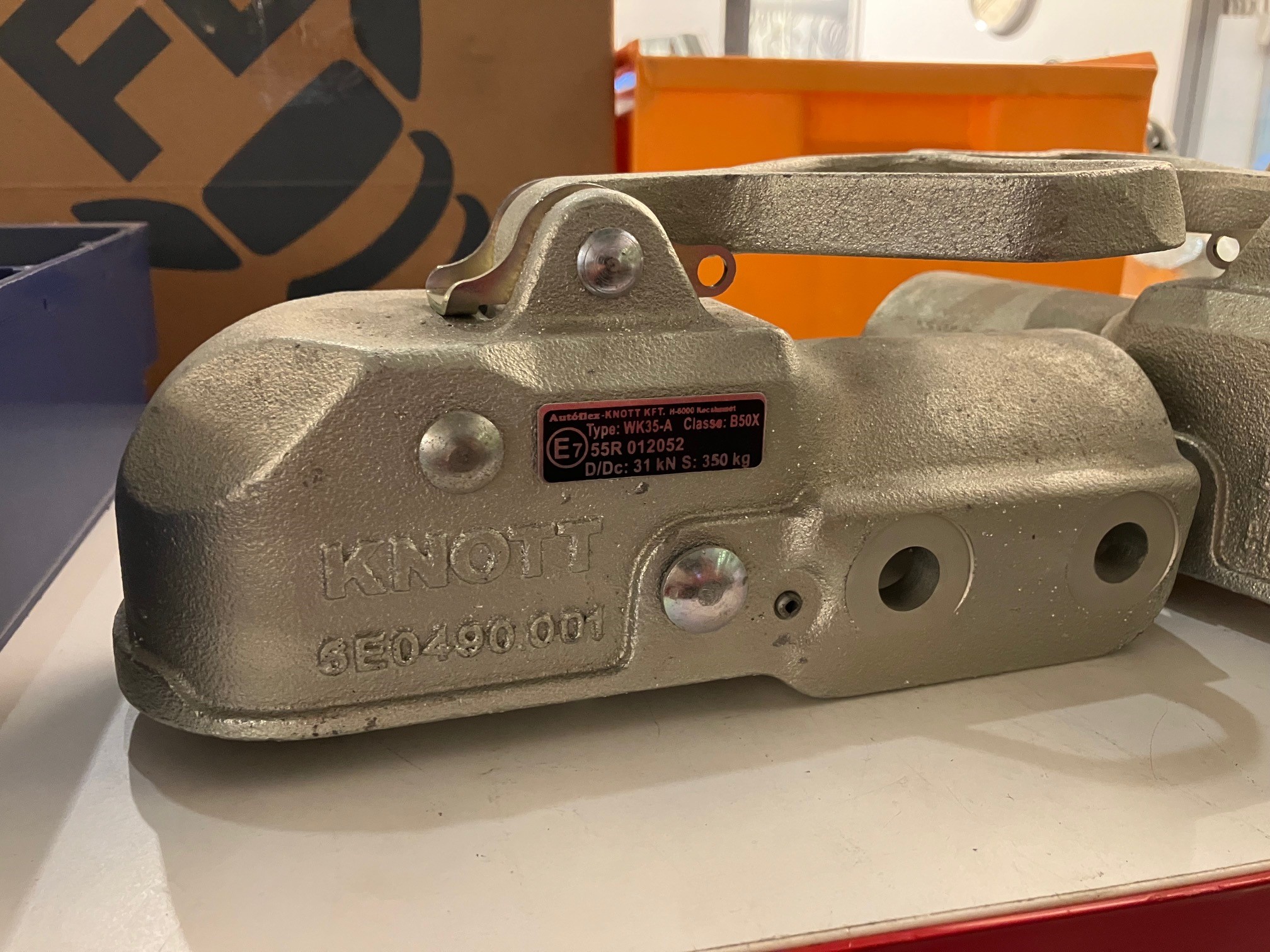 Kulkoppling WK35-A KNOTT Ø 60mm,3500kg M14/M14 - Bild 1