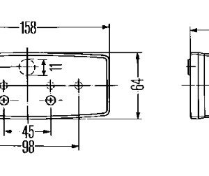 Baklykta Hella kom  H 158x64 - Bild 2
