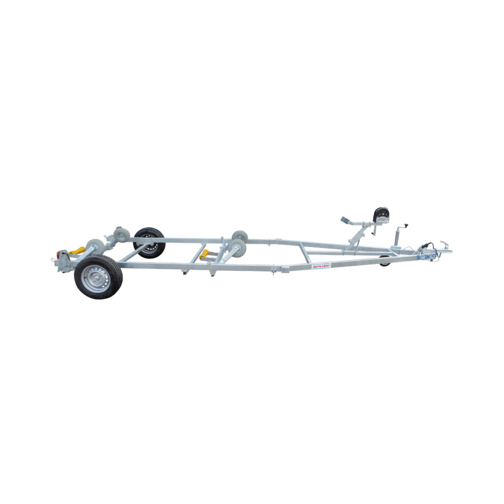 Båtvagn motorbåtar med V-skrov 4,6-6m & 1000kg