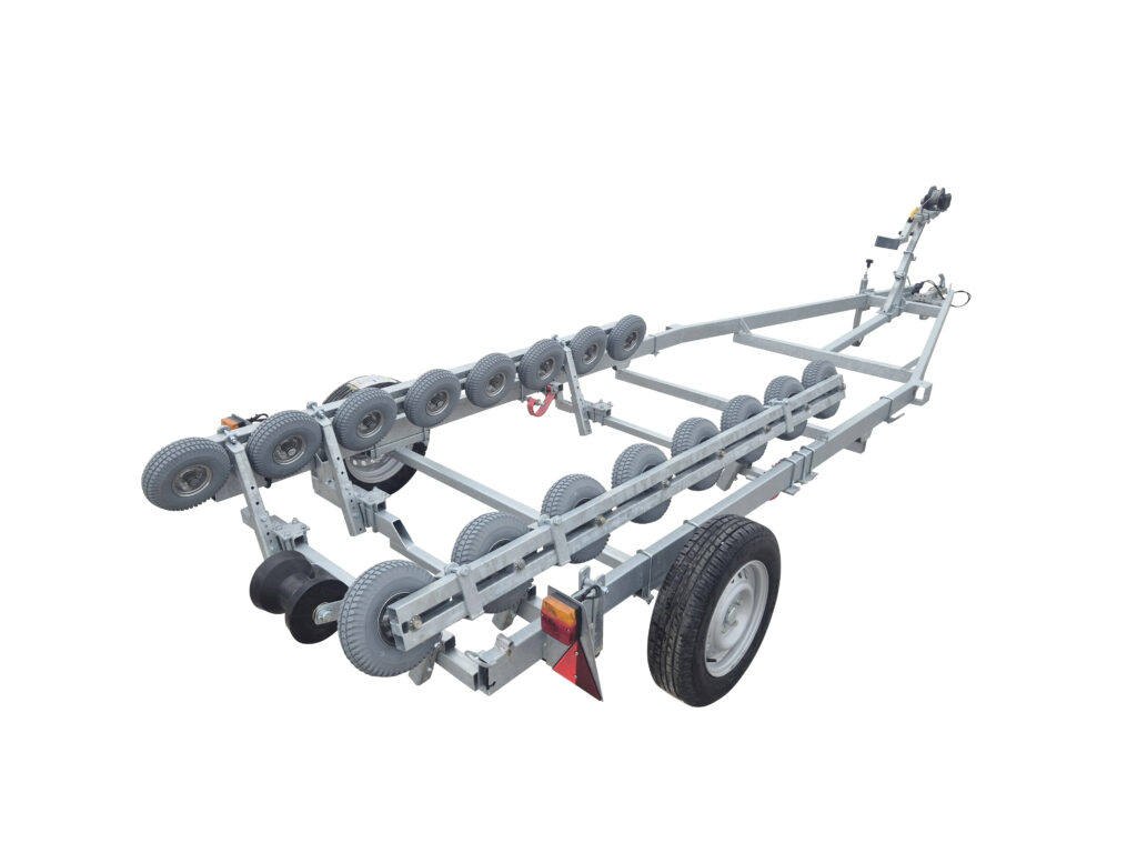 Båtvagn motorbåtar med stegskrov 4,9-6,2m 1250kg