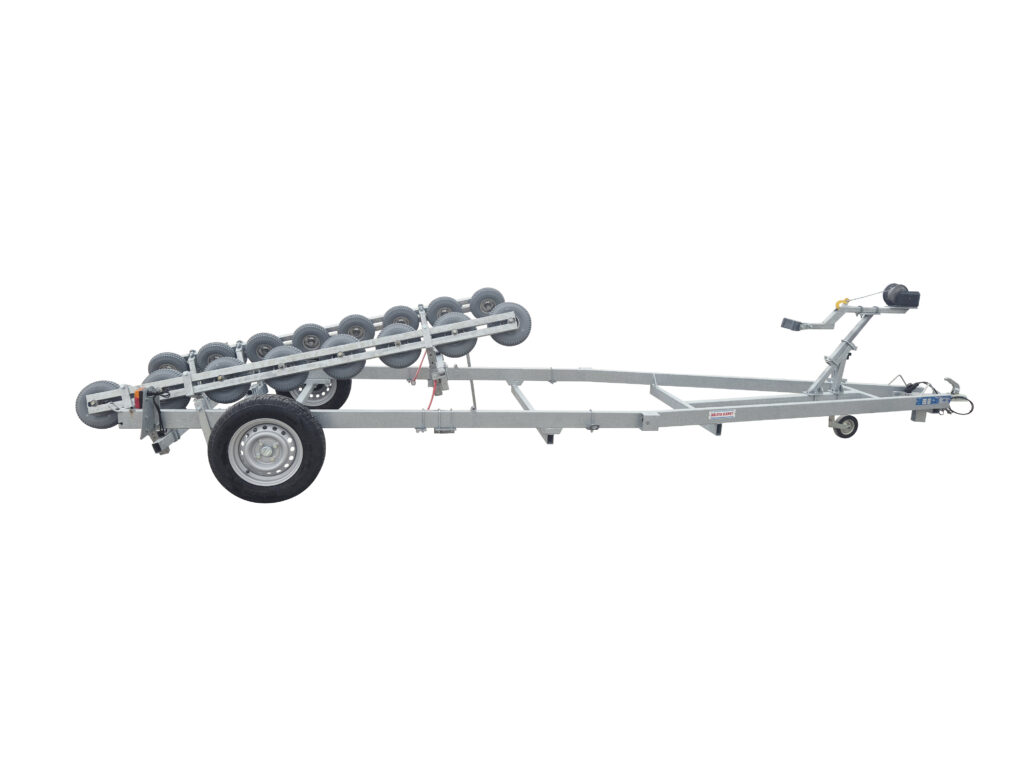 Båtvagn motorbåtar med stegskrov 4,9-6,2m 1250kg