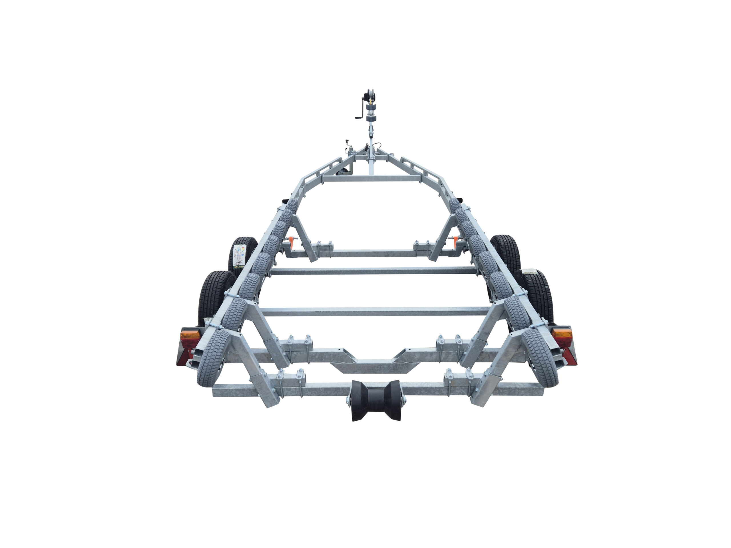 Båtvagn för motorbåtar med stegskrov  5,5-7,2m  2000kg - Bild 1