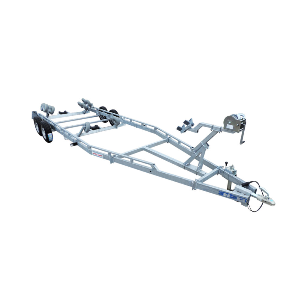 Båtvagn för motorbåtar med V-skrov 5,5-7,2m & 2000kg