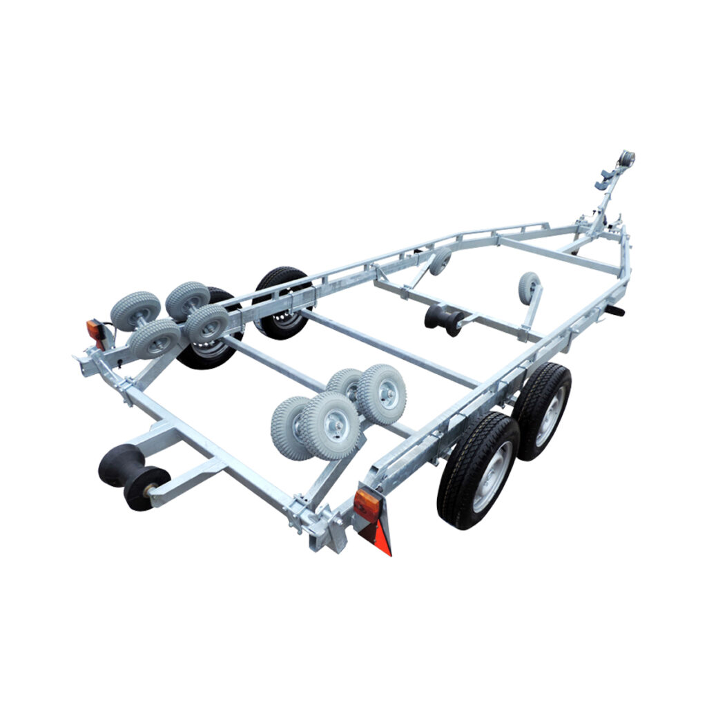 Båtvagn för motorbåtar med V-skrov 5,5-7,2m & 2000kg