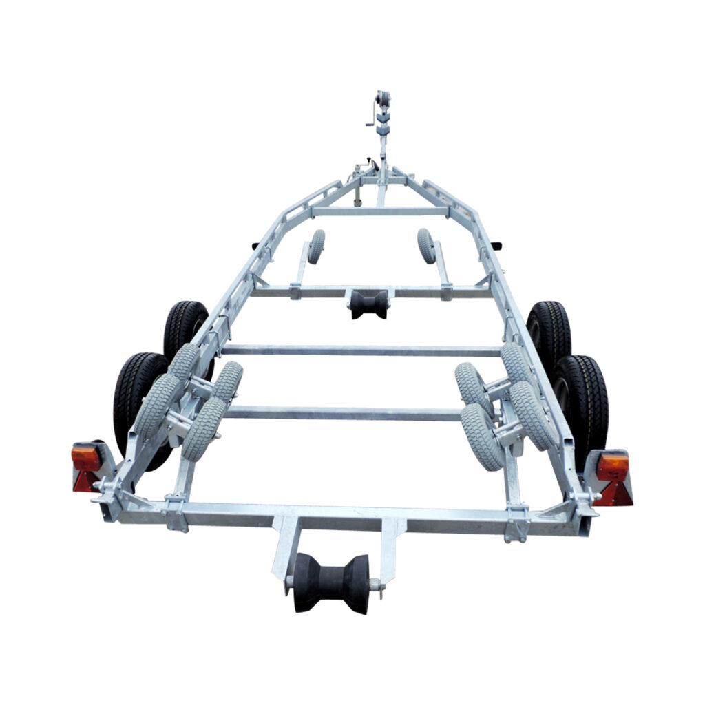 Båtvagn för motorbåtar med V-skrov 5,5-7,2m & 2000kg