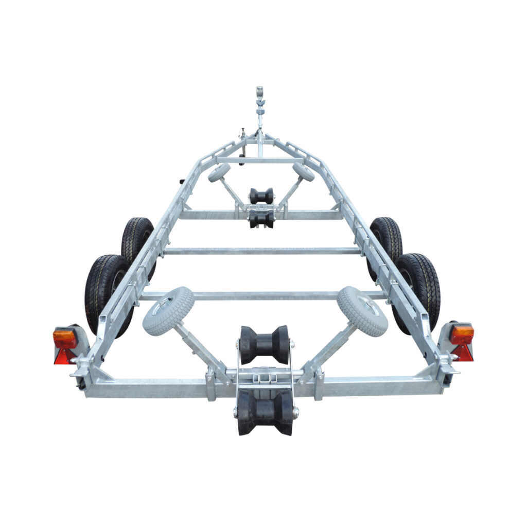 Båtvagn för motorbåtar med V-format skrov  5,5-7,2m & 2000kg