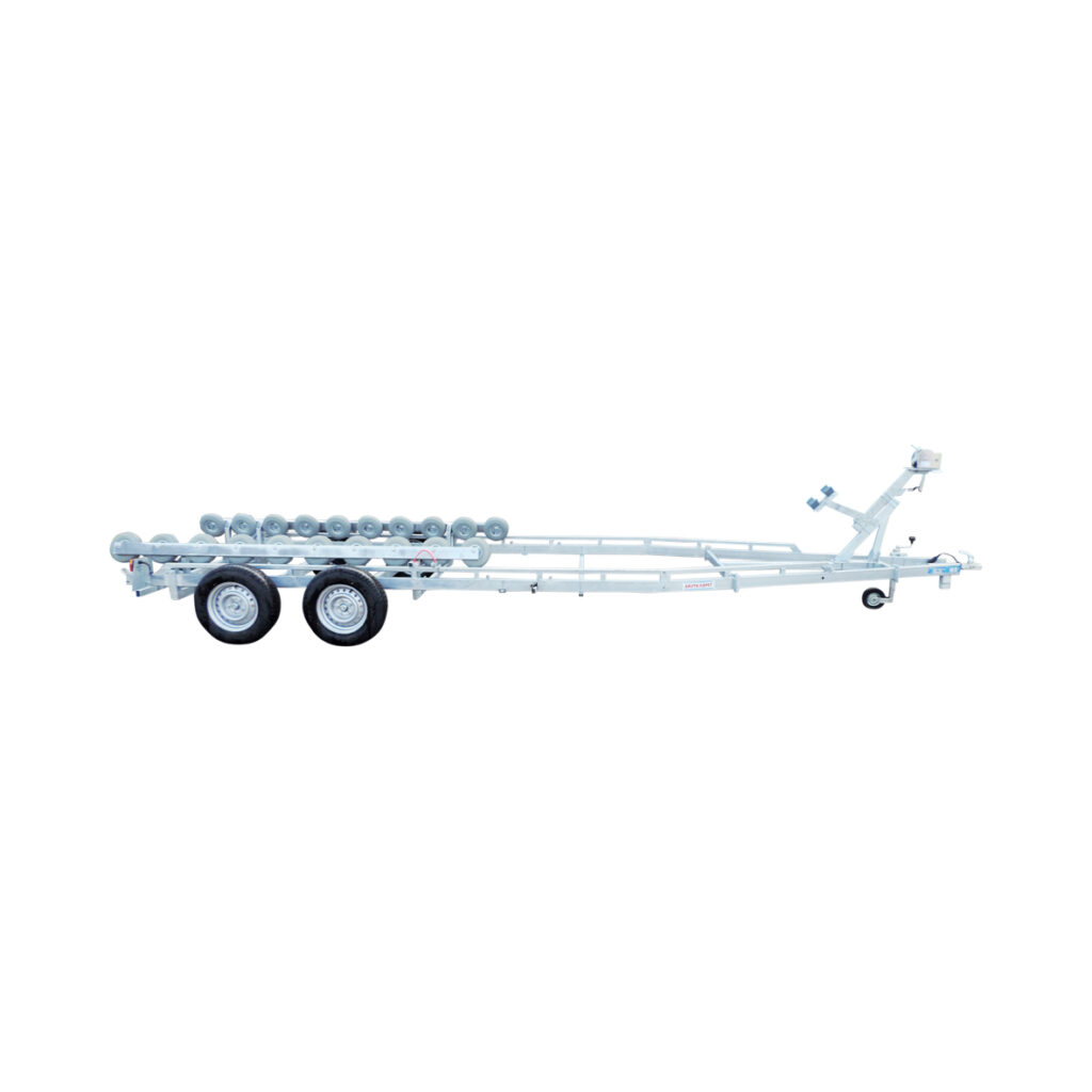 Båtvagn motorbåtar med stegskrov 5,9-7,6m & 3000kg