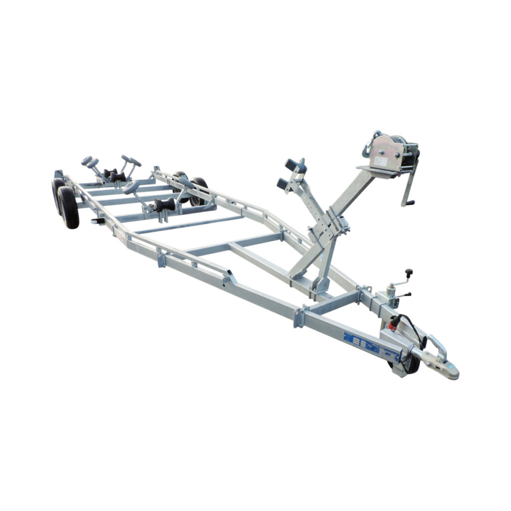 Båtvagn motorbåtar med V-format skrov 5,9-7,6m & 3000kg