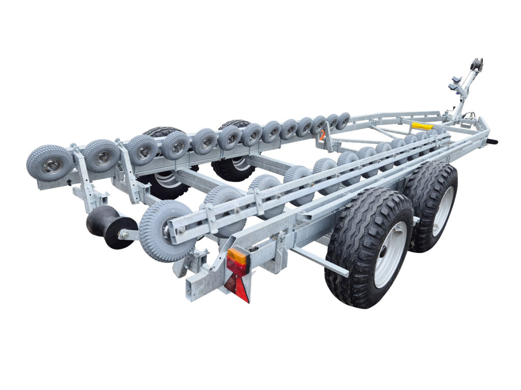Båtvagn motorbåtar med V-skrov 7,2-9,8m & 4000kg