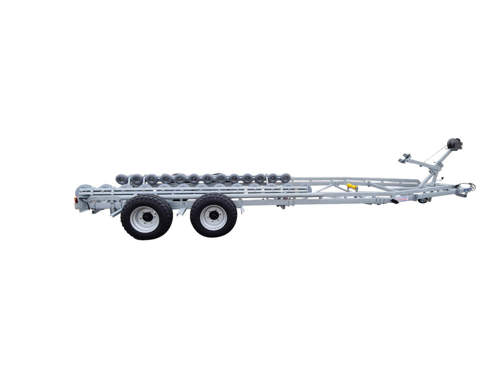 Båtvagn motorbåtar med V-skrov 7,2-9,8m & 4000kg
