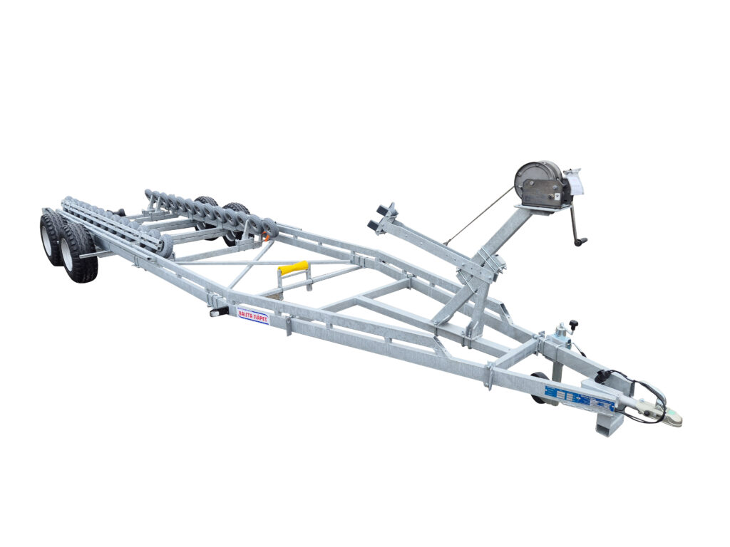 Båtvagn motorbåtar med V-skrov 7,2-9,8m & 4000kg