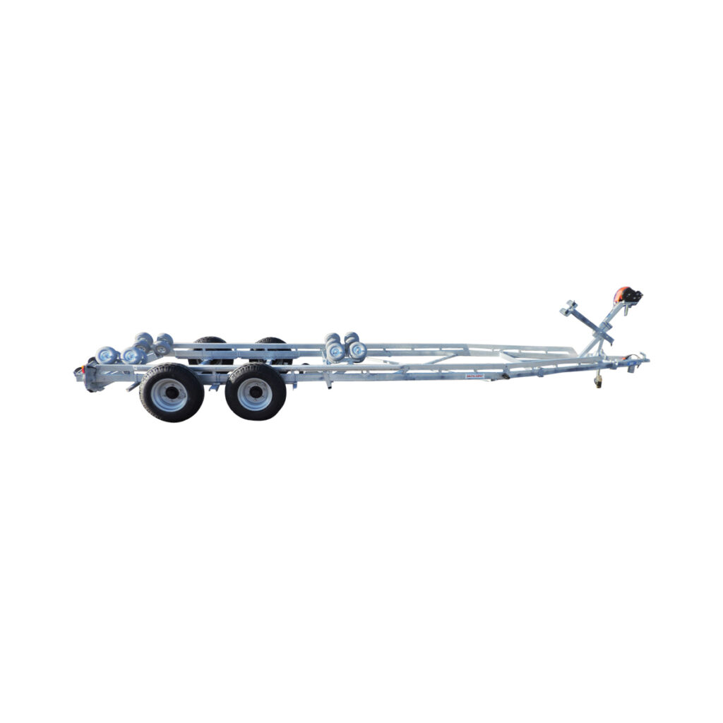 Båtvagn motorbåtar med V-skrov 7,2-9,8m & 4000kg