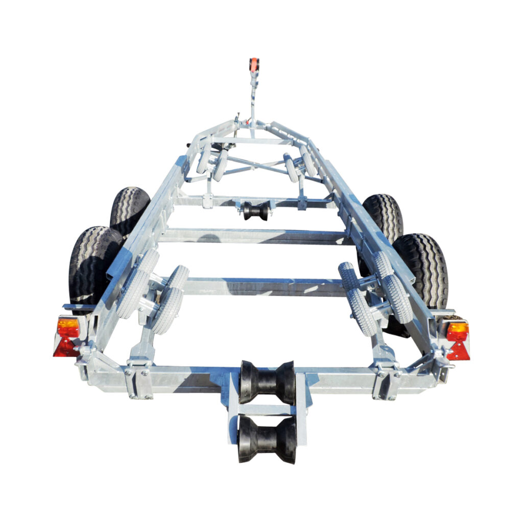 Båtvagn motorbåtar med V-skrov 7,2-9,8m & 4000kg