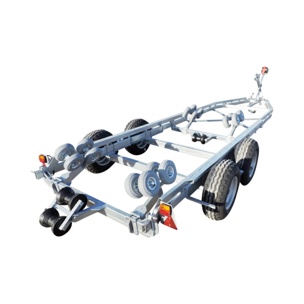 Båtvagn motorbåtar med V-skrov 7,2-9,8m & 4000kg
