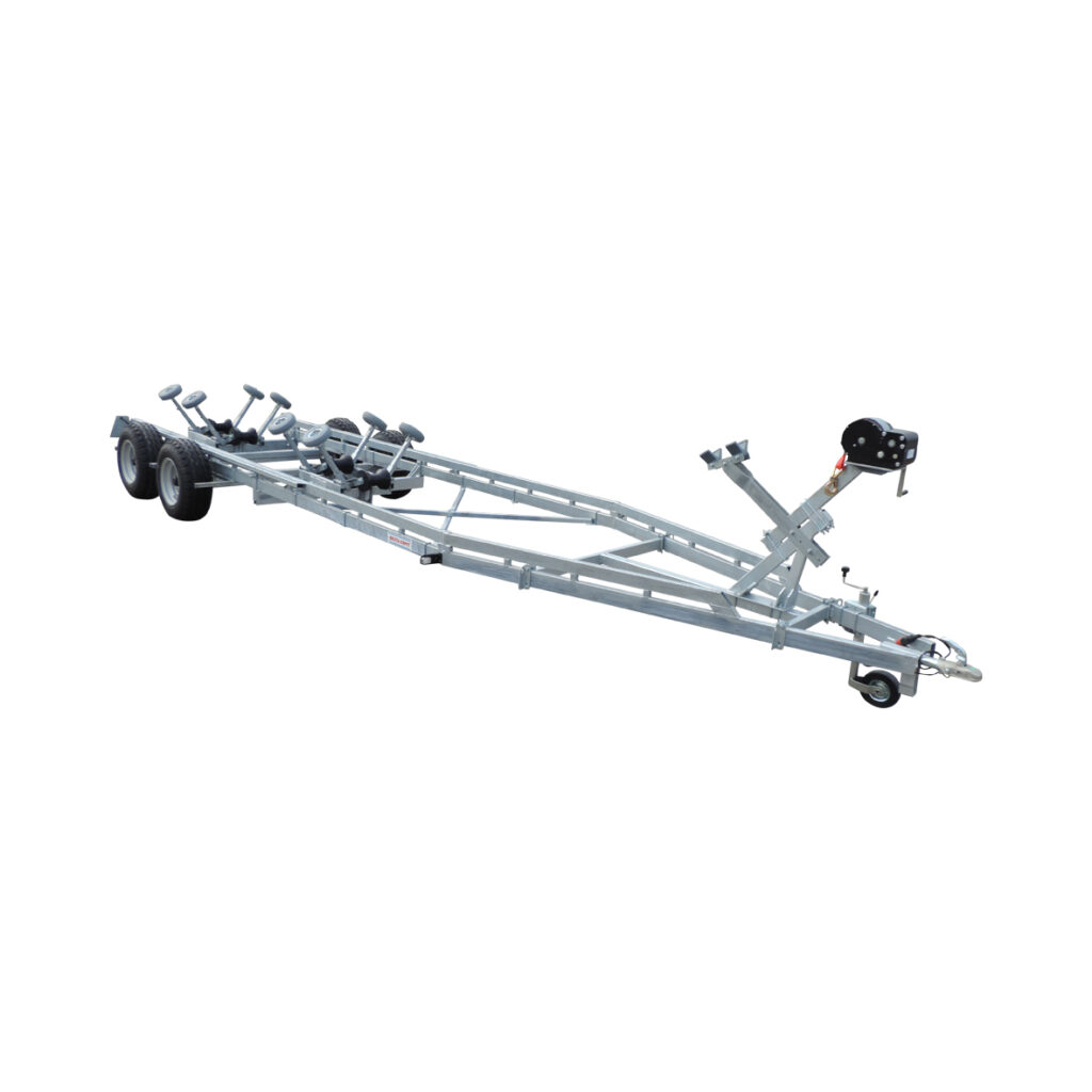 Båtvagn motorbåtar med V-skrov 7,2-9,8m & 4000kg
