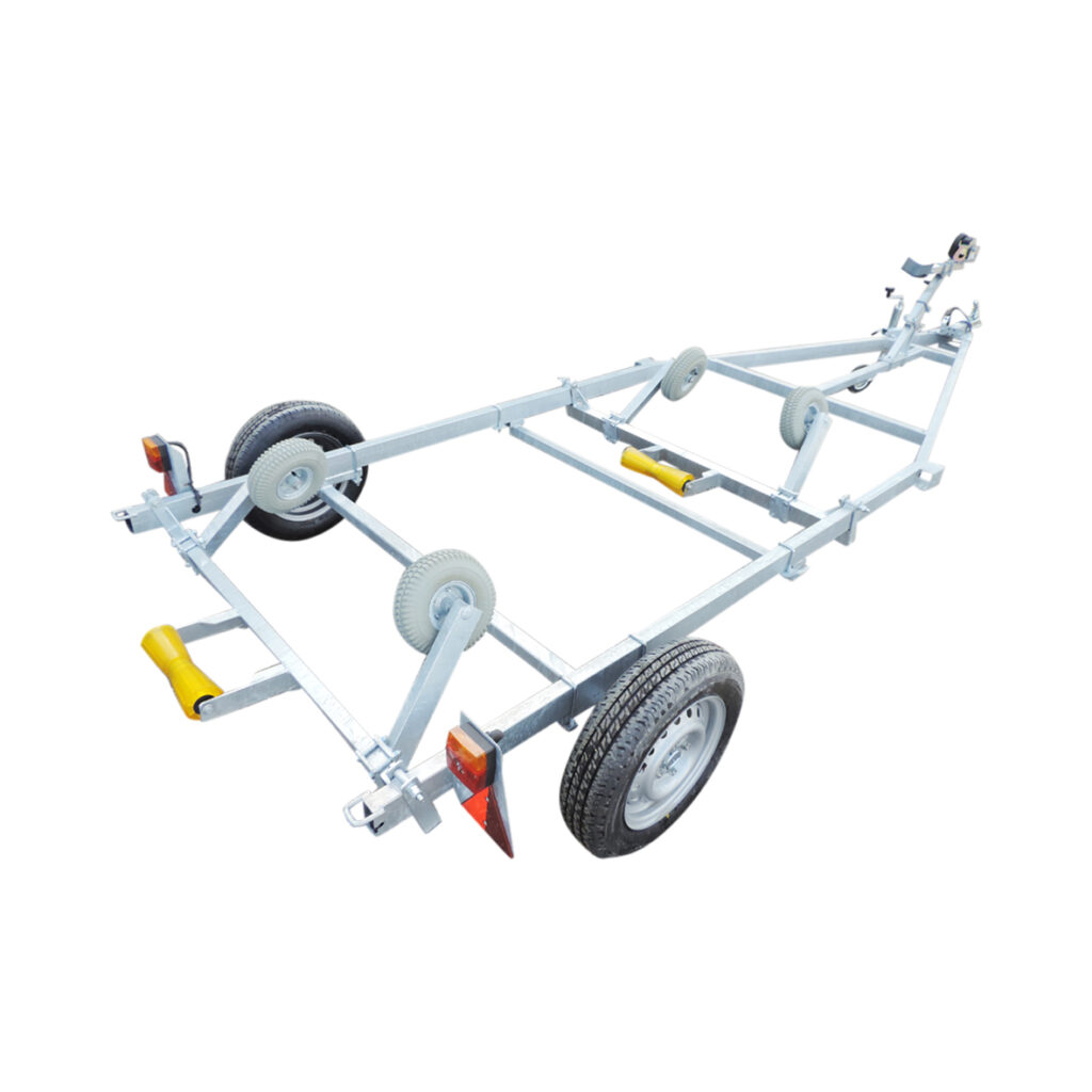 Båtvagn motorbåtar med V-skrov 4-5,3m & 800kg