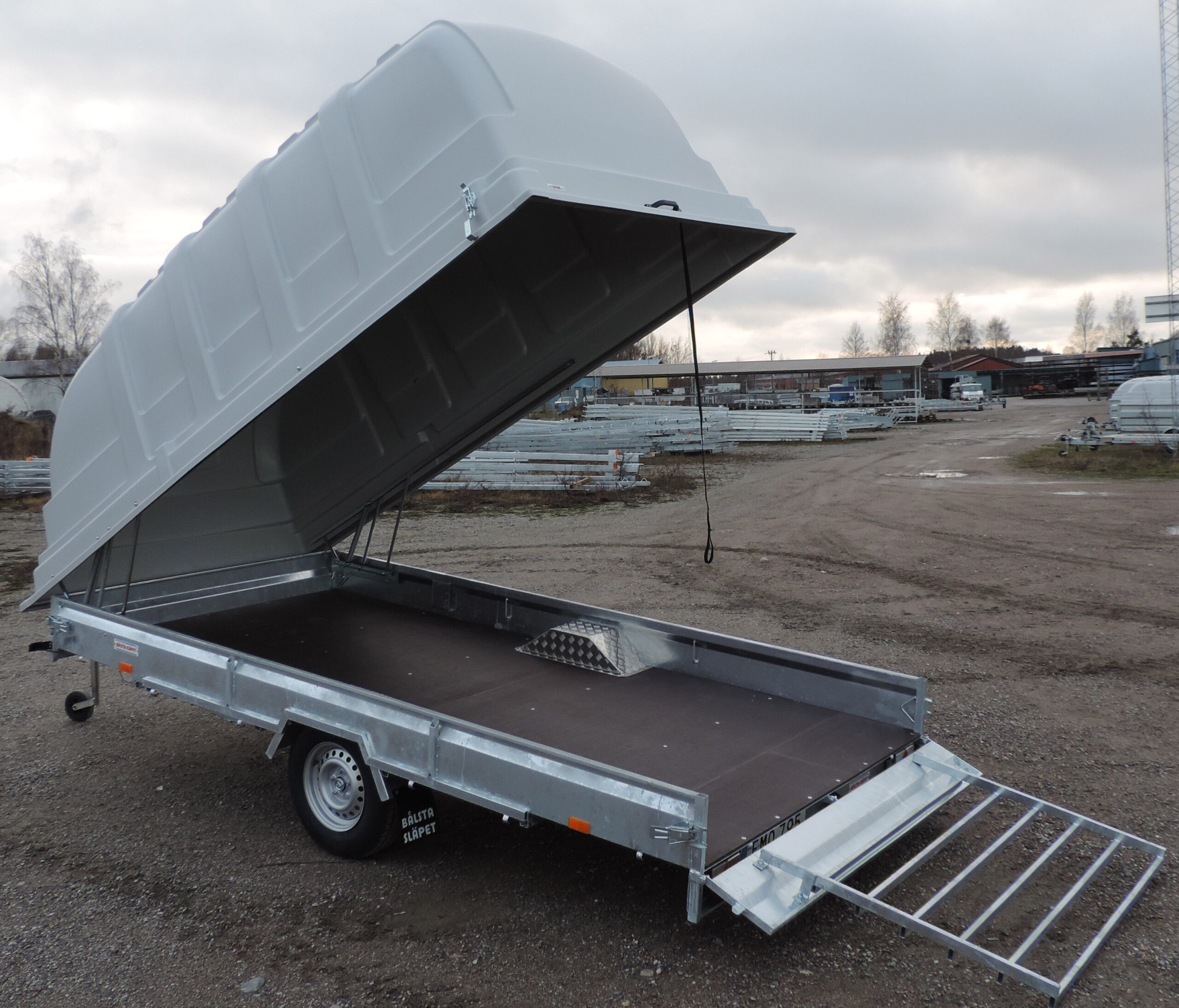 Skotersläp 4,5x1,95m 1350kg - Bild 2