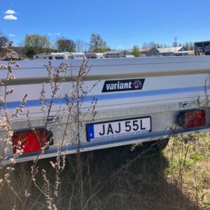 Begagnat 2-axlat flaksläp JAJ55L, V-hjul - Bild 4