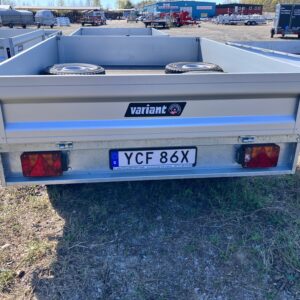 Begagnat 2-axlat flaksläp YCF86X, V-hjul - Bild 2