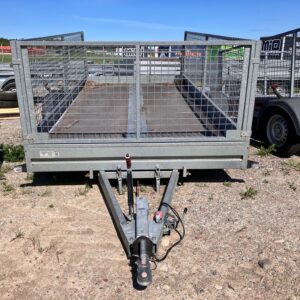Begagnad flakvagn med grindar 2017 FCA076 - Bild 3