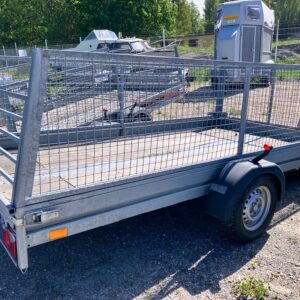 Begagnad flakvagn med grindar 2017 FCA076